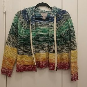 Free People rainbow sweater sweatshirt